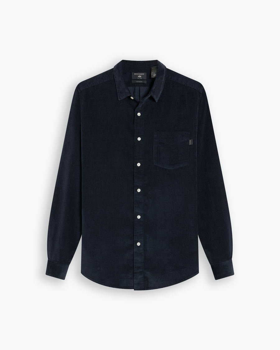 View of model wearing Total Eclipse Essential Shirt, Slim Fit.