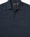 View of model wearing Total Eclipse Overshirt, Relaxed Fit.