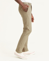 Side view of model wearing True Chino Men's Smart 360 Flex Comfort Knit Chino.