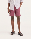 Front view of model wearing Twin Lakes Navy Blazer Men's Straight Fit Ultimate Short.