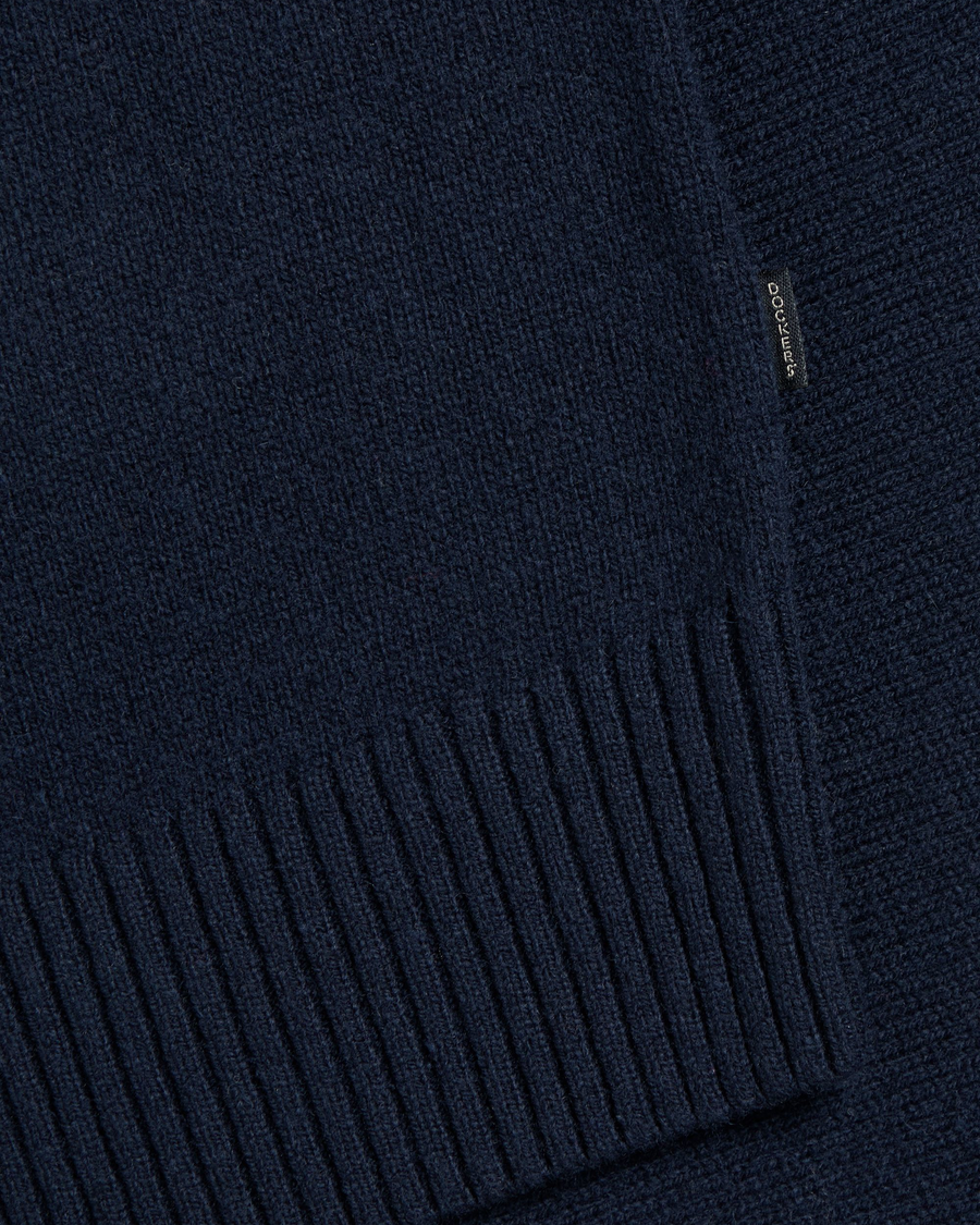View of model wearing Varsity Anchor Premium Crewneck Sweater, Regular Fit.