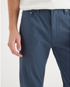 View of model wearing Vintage Indigo Men's Slim Fit Smart 360 Flex Jean Cut Pants.