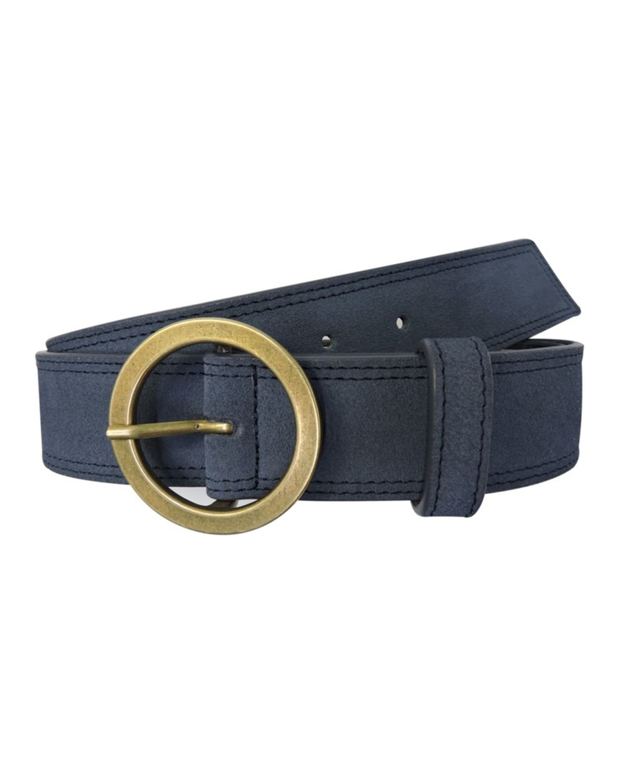 Front view of  Vintage Indigo Women's Casual Suede Belt.