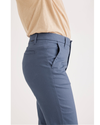 Side view of model wearing Vintage Indigo Women's Slim Fit Weekend Chino Pants.