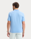 Back view of model wearing Vista Blue Original Polo, Slim Fit.