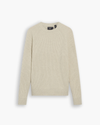 View of model wearing Wishbone Crewneck Sweater, Regular Fit.